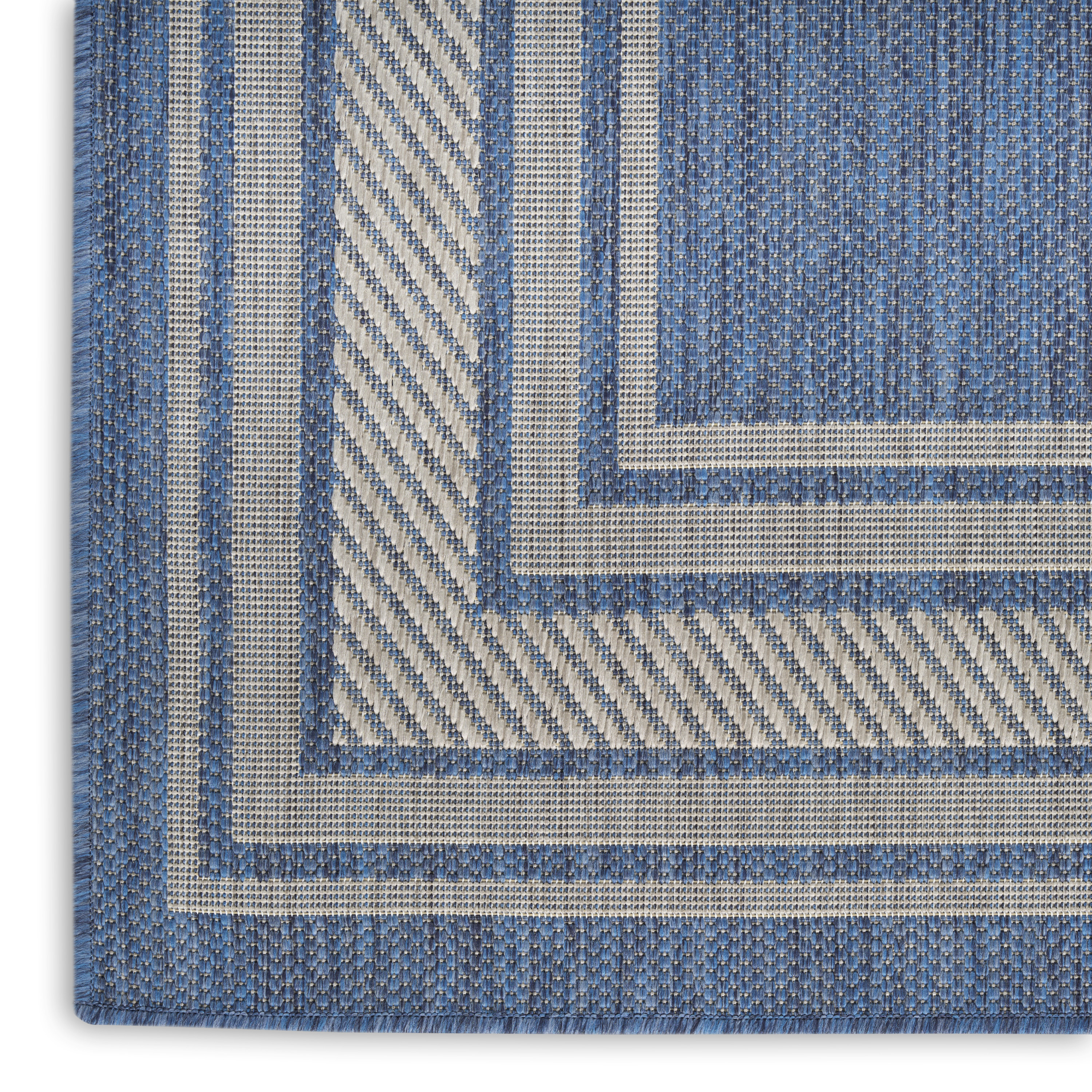 Nourison Horizon Indoor/Outdoor 5' x 7' Denim Modern Rug