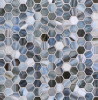 Agate Bari 1″ Hexagon Mosaic