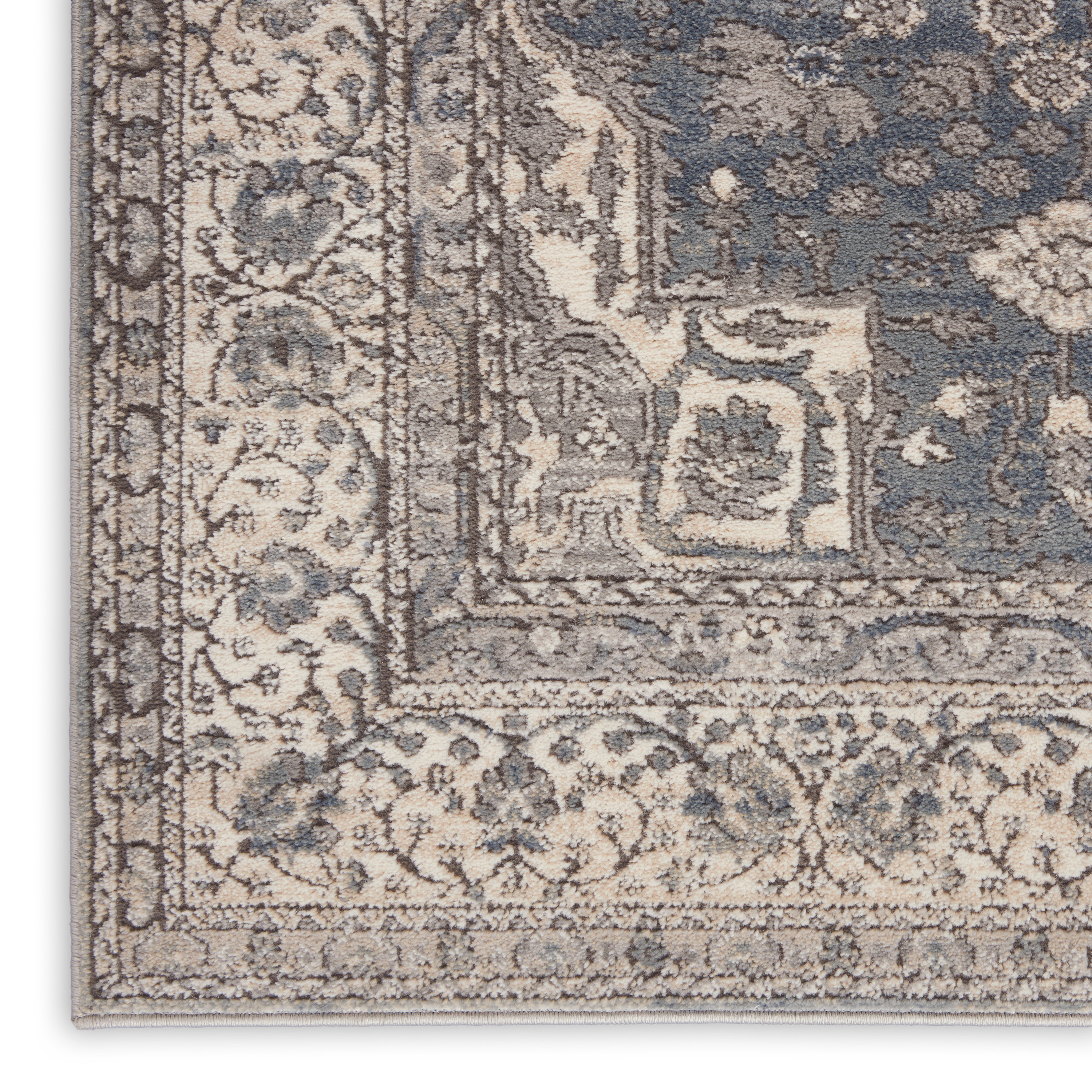 Nourison Quarry 3'9" x 5'9" Grey Ivory Vintage Indoor Rug
