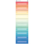 Teacher Created Resources&reg; File Storage Pocket Chart, 10 Pockets, Watercolor, 14" x 58" TCR20842