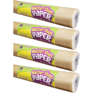Better Than Paper® Bulletin Board Roll, 4' x 12', Parchment, Pack of 4