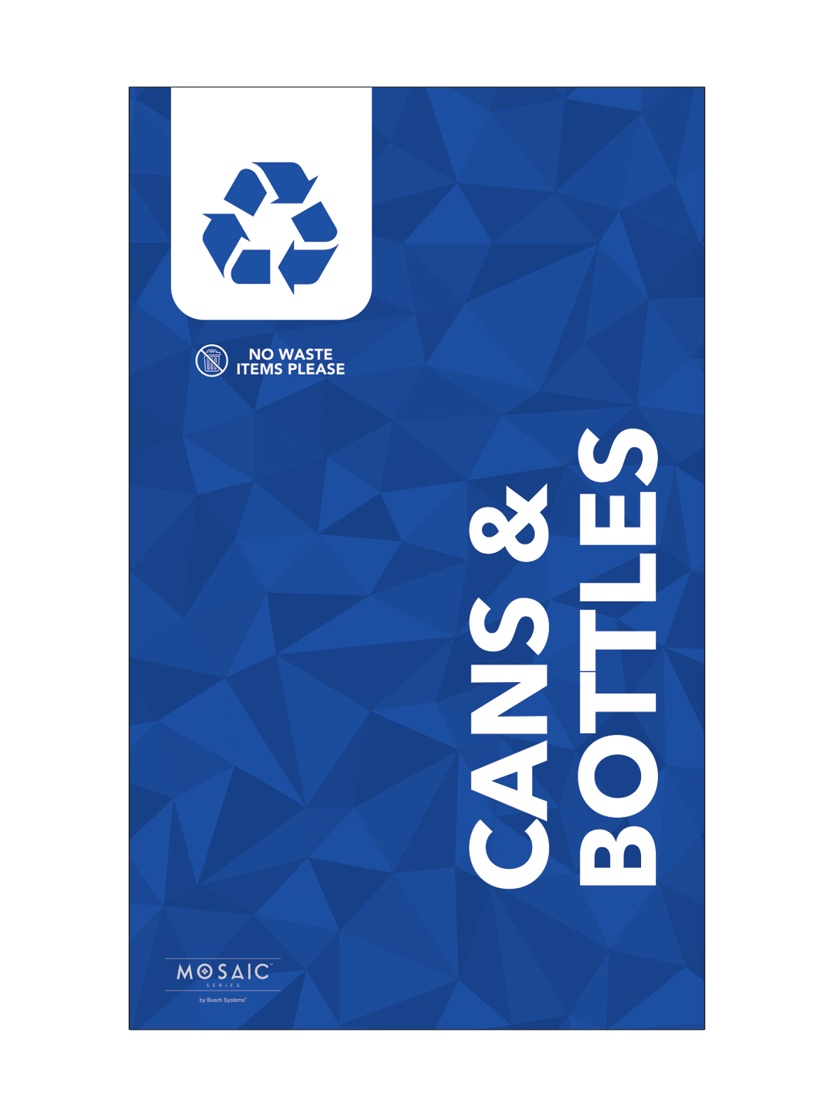 MOSAIC – Body Sign – Cans & Bottles – Blue