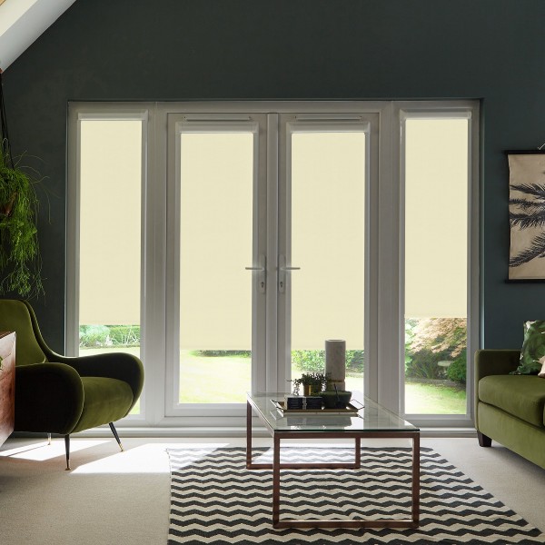 Baluga Blackout Calico Roller Blind
