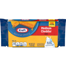 Kraft Medium Cheddar Cheese, 16 oz Block