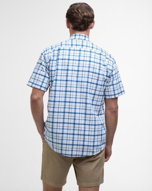 Glover Regular Short-Sleeved Shirt Brook Blue