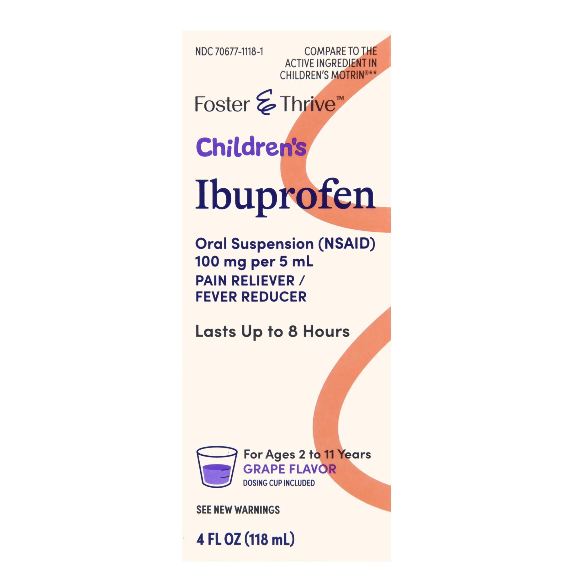 Foster & Thrive™ Children's Ibuprofen Oral Suspension Grape