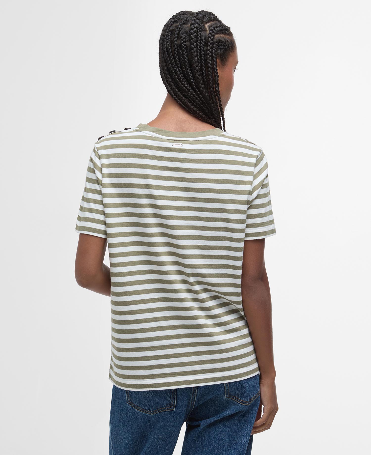 T-shirt Ferryside con motivo a righe image number 2