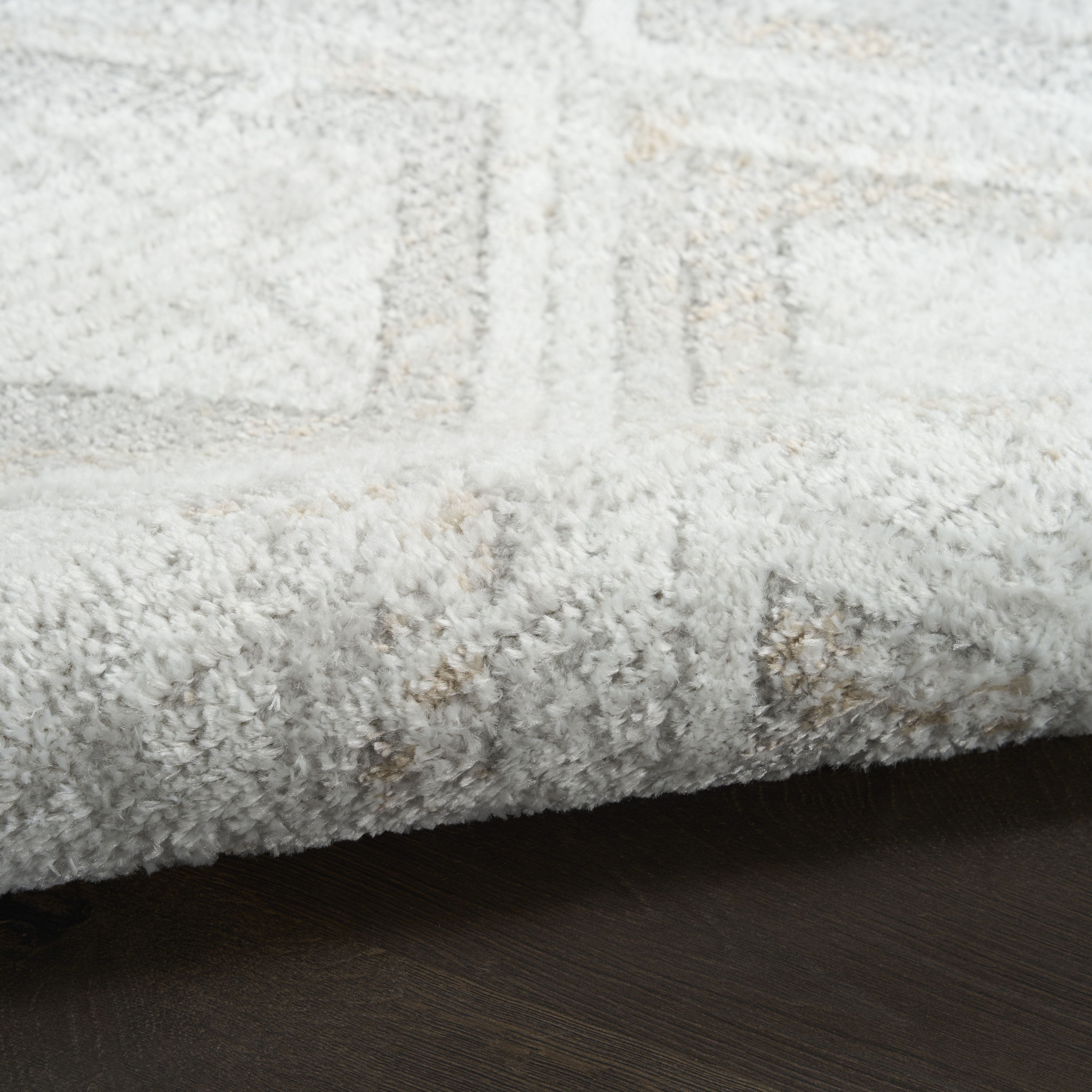 Nourison Dekor 2' x 4' Grey Modern Indoor Rug