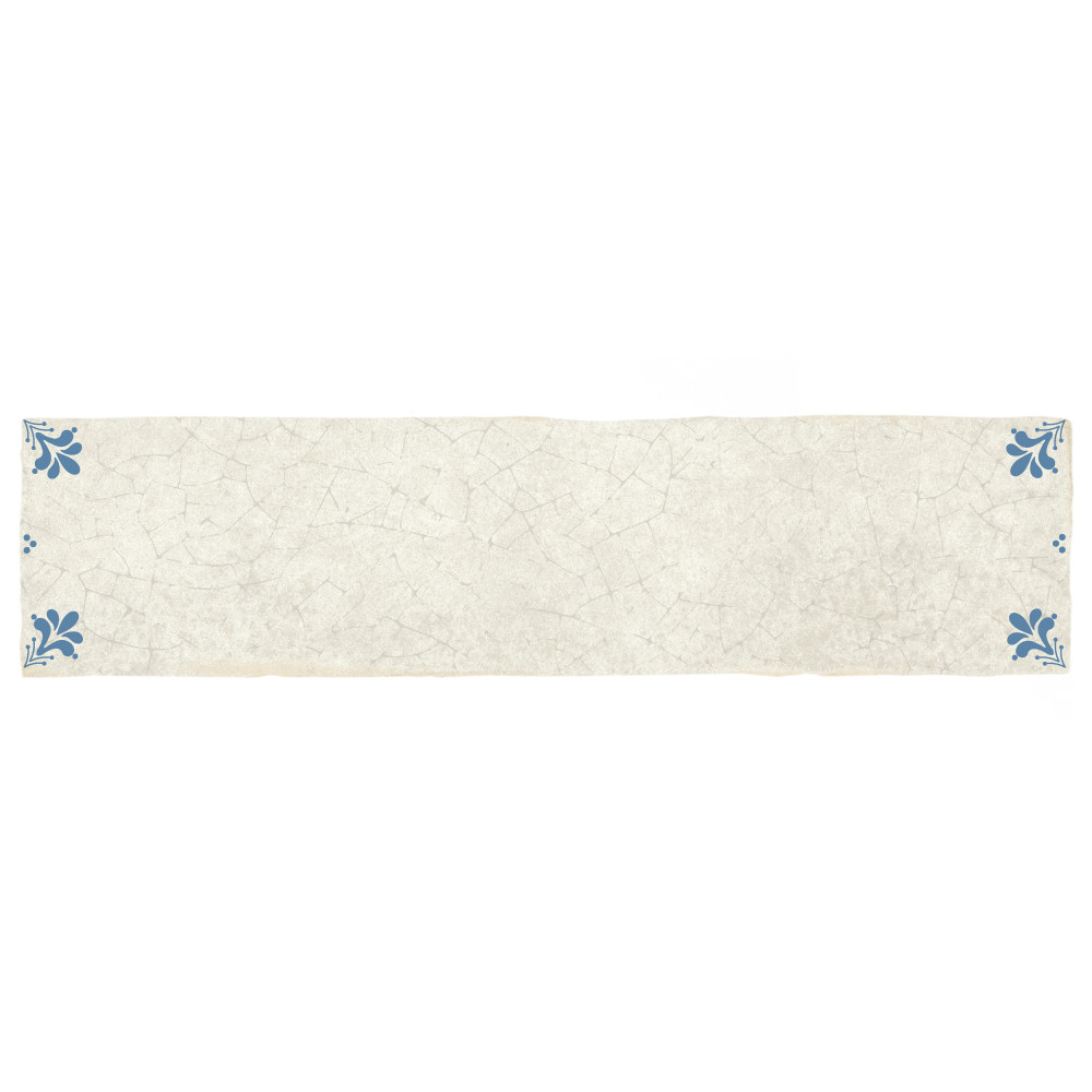 Crackle Cream Décor 2-7/8 in. x 11-7/8 in. Ceramic Wall Tile