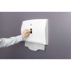 Hospeco, Health Gards Lever-Action,  Toilet Seat Cover Dispenser, White