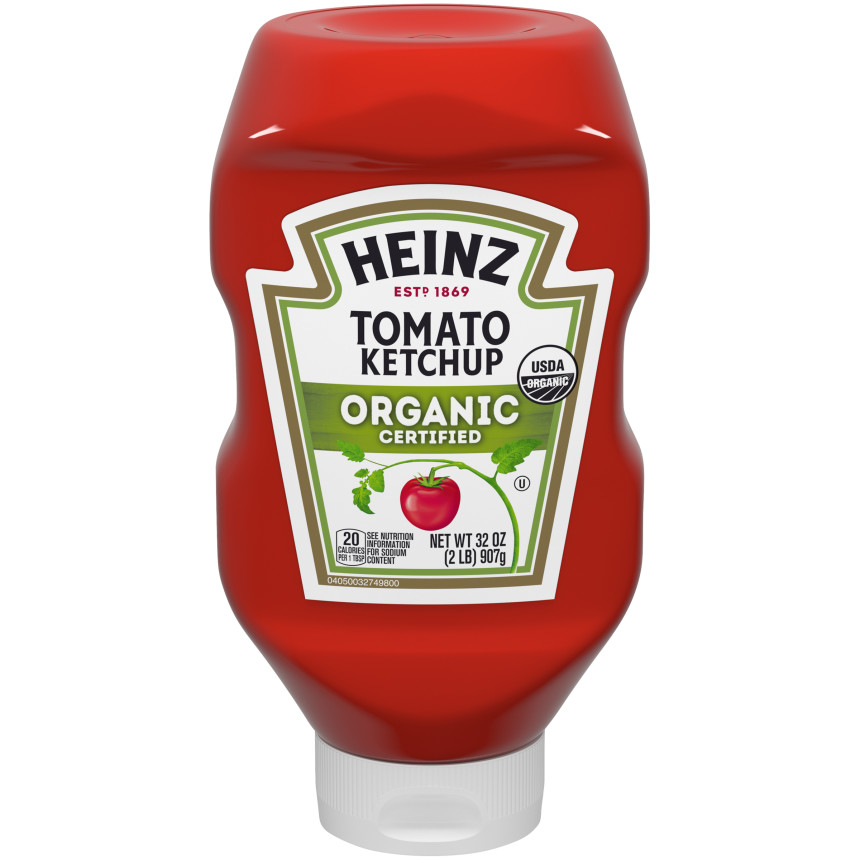 Heinz Organic Tomato Ketchup, 32 oz Bottle image 