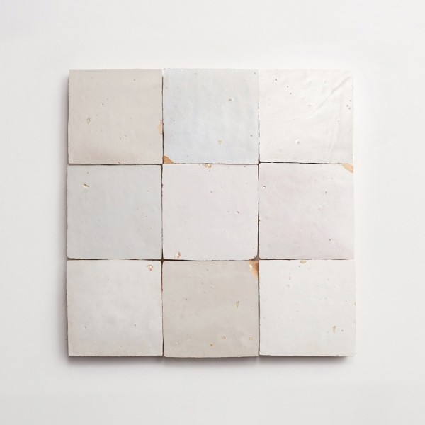 zellige | weathered white | square 