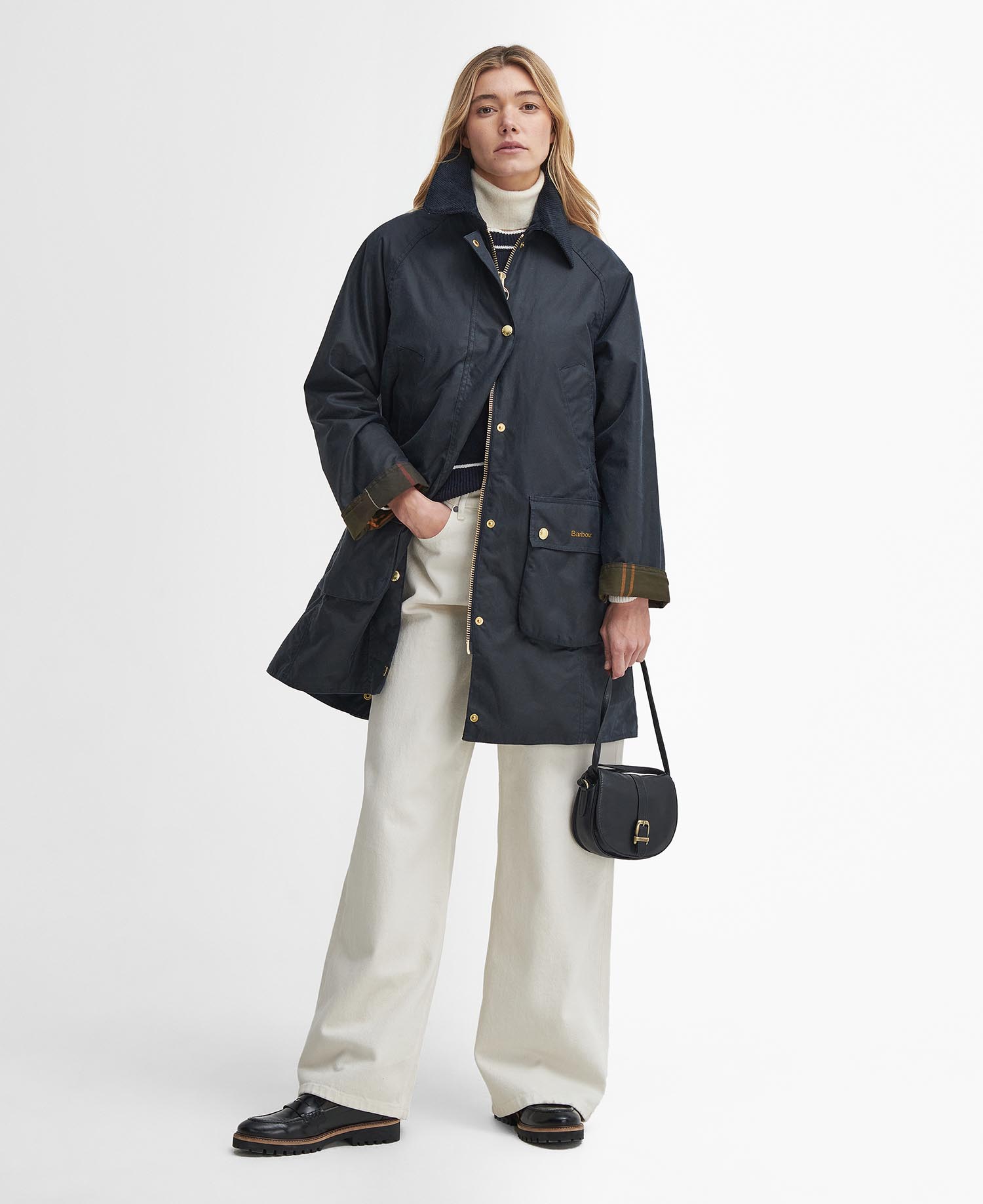 Long Beadnell Waxed Jacket image number 0
