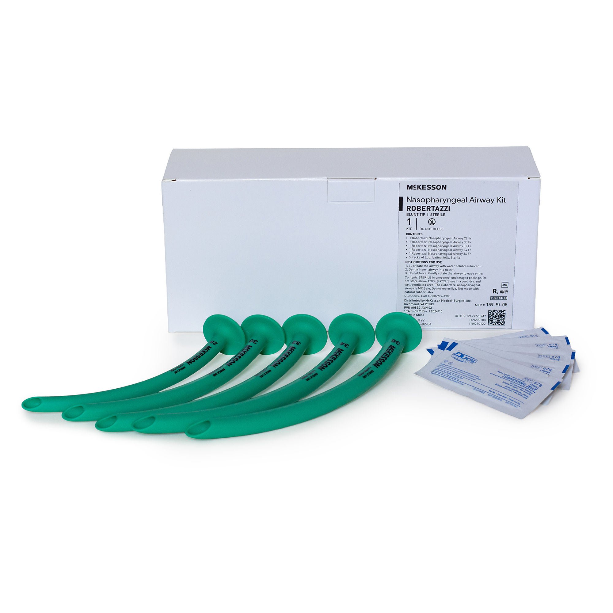 McKesson Brand AIRWAY SET, NASO ROBERTAZZI 28/30/32/34/36 W/LUBR JELLY (1/B