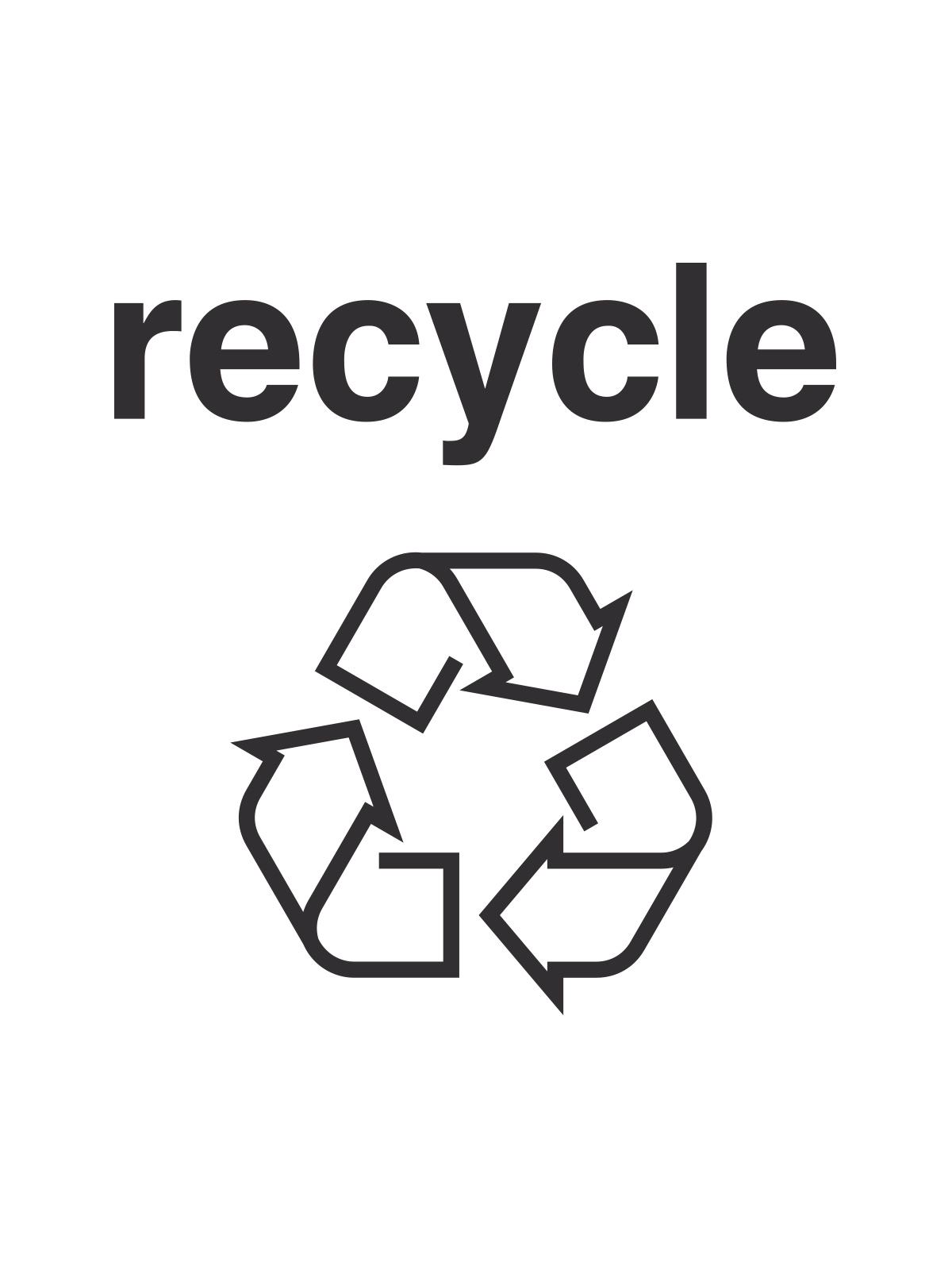 VANTAGE – Label – Recycle – Black