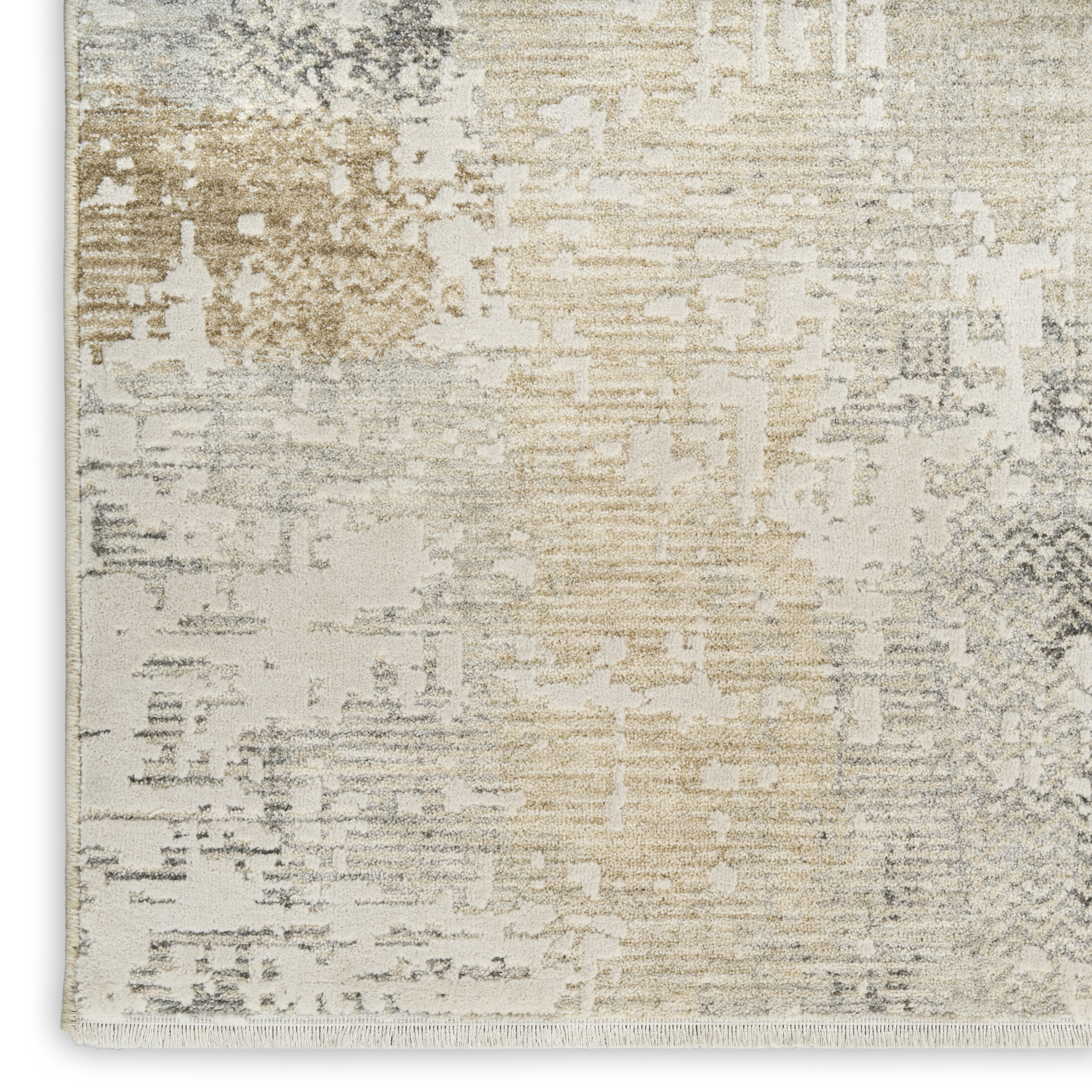Calvin Klein CK078 Summit 9'10" x 13' Cream Ivory Modern Indoor Rug