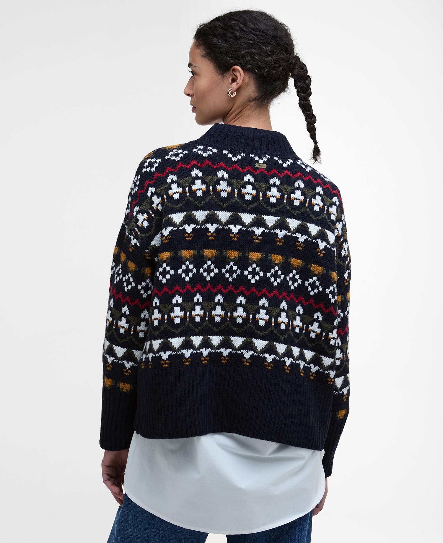 Larisa Fair Isle High-Neck Jumper image number 2