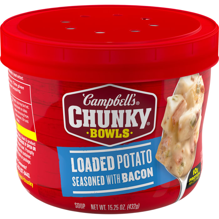 Loaded Potato Seasoned with Bacon Soup Microwavable Bowl