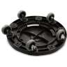 Carlisle, Bronco, Polypropylene, Black, Receptacle Dolly