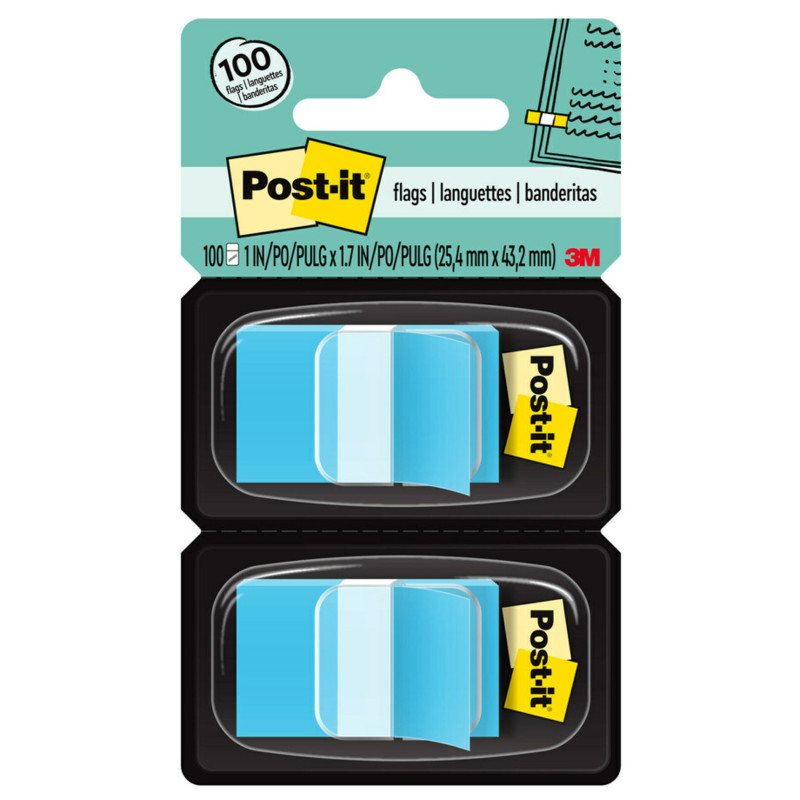 Standard+Page+Flags+In+Dispenser%2C+Bright+Blue%2C+100+Flags%2Fdispenser