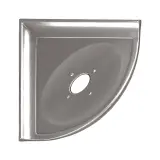 Retrofit Bath Accessoires Brushed Nickel Flatback 5″ Corner Soap Dish