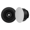 VX66R 6″ ROUND IN-CEILING SPEAKER W/ WHITE MICRO TRIM GRILLE (1 PAIR)