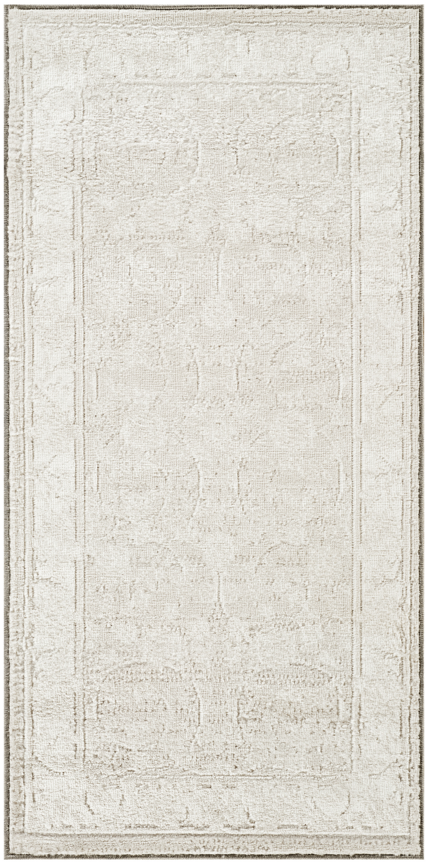 Nourison Dekor 2' x 4' Light Grey Vintage Indoor Rug