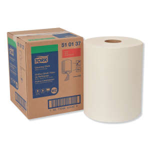 Tork, Cleaning Cloth, 1 ply, 10.00"x12.60", Nonwoven Fabric, Industrial Wipers, White