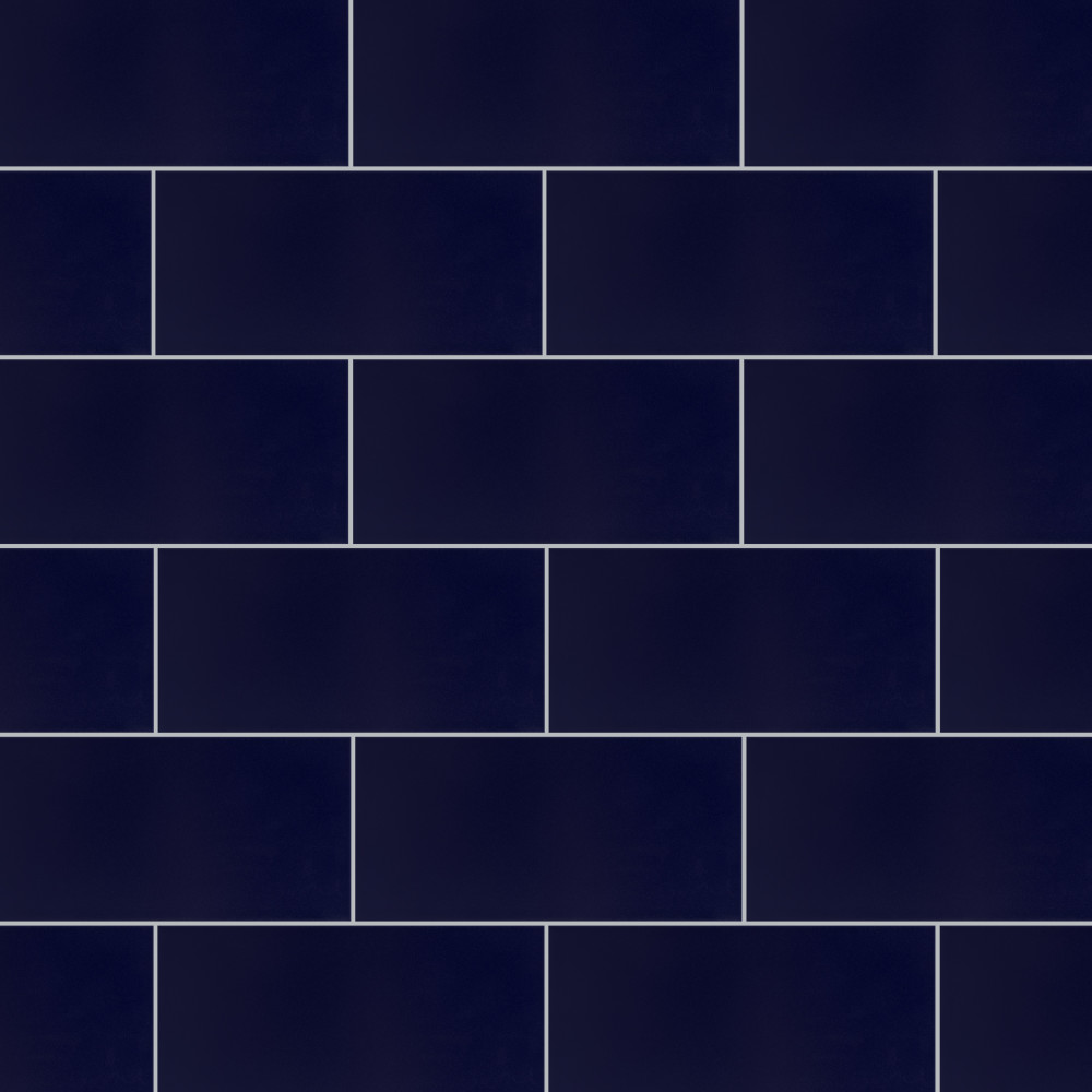 Projectos Midnight Blue 3.88x7.75 Rectangle Ceramic Floor and Wall Digital Pattern