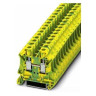Ground Terminal Block Screw Connection 24-8 AWG 8.2mm W Green/Yellow