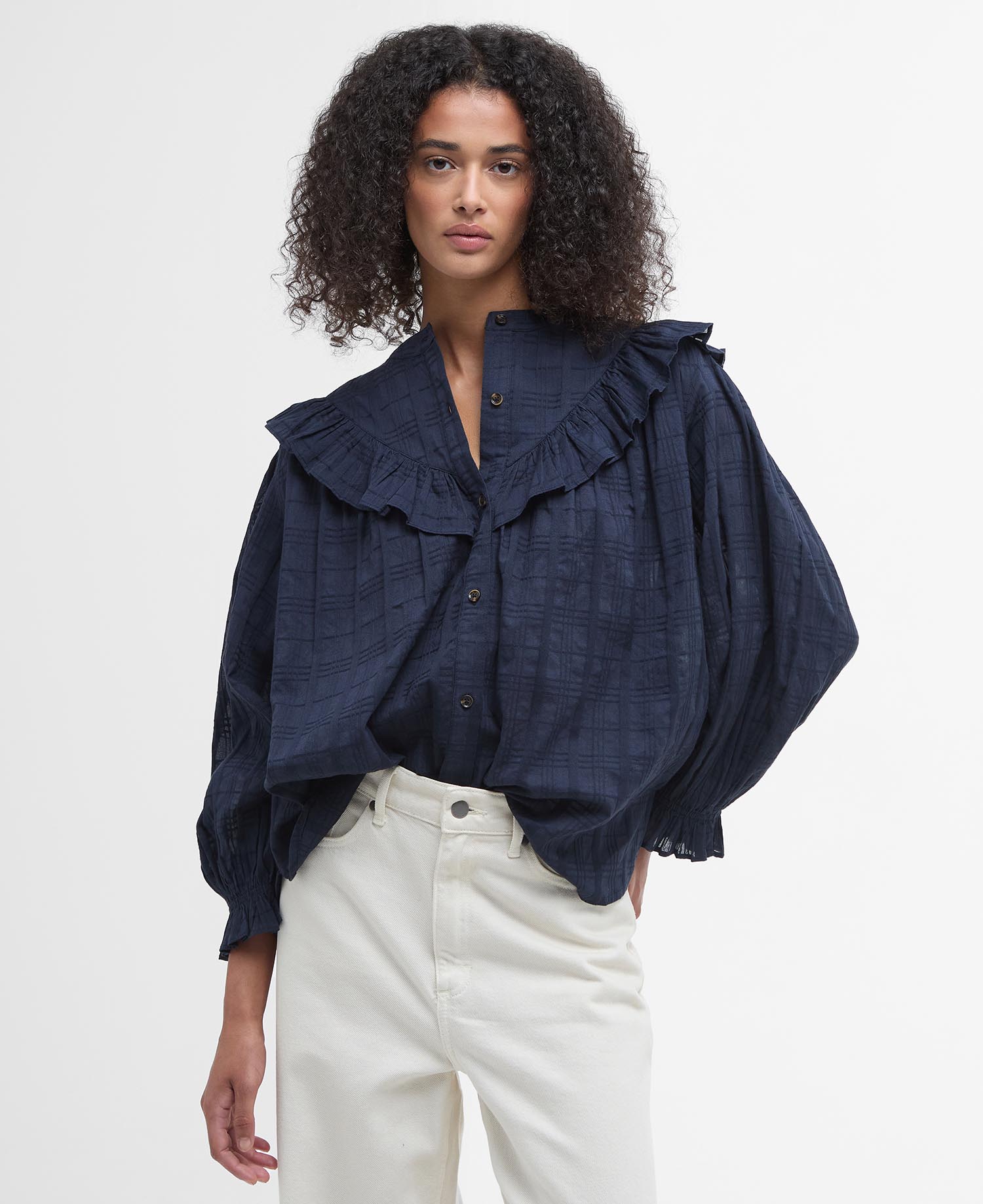 Camicia Fearne con volant image number 0
