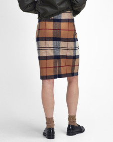 Rosa Tartan Midi Skirt Hessian Tartan