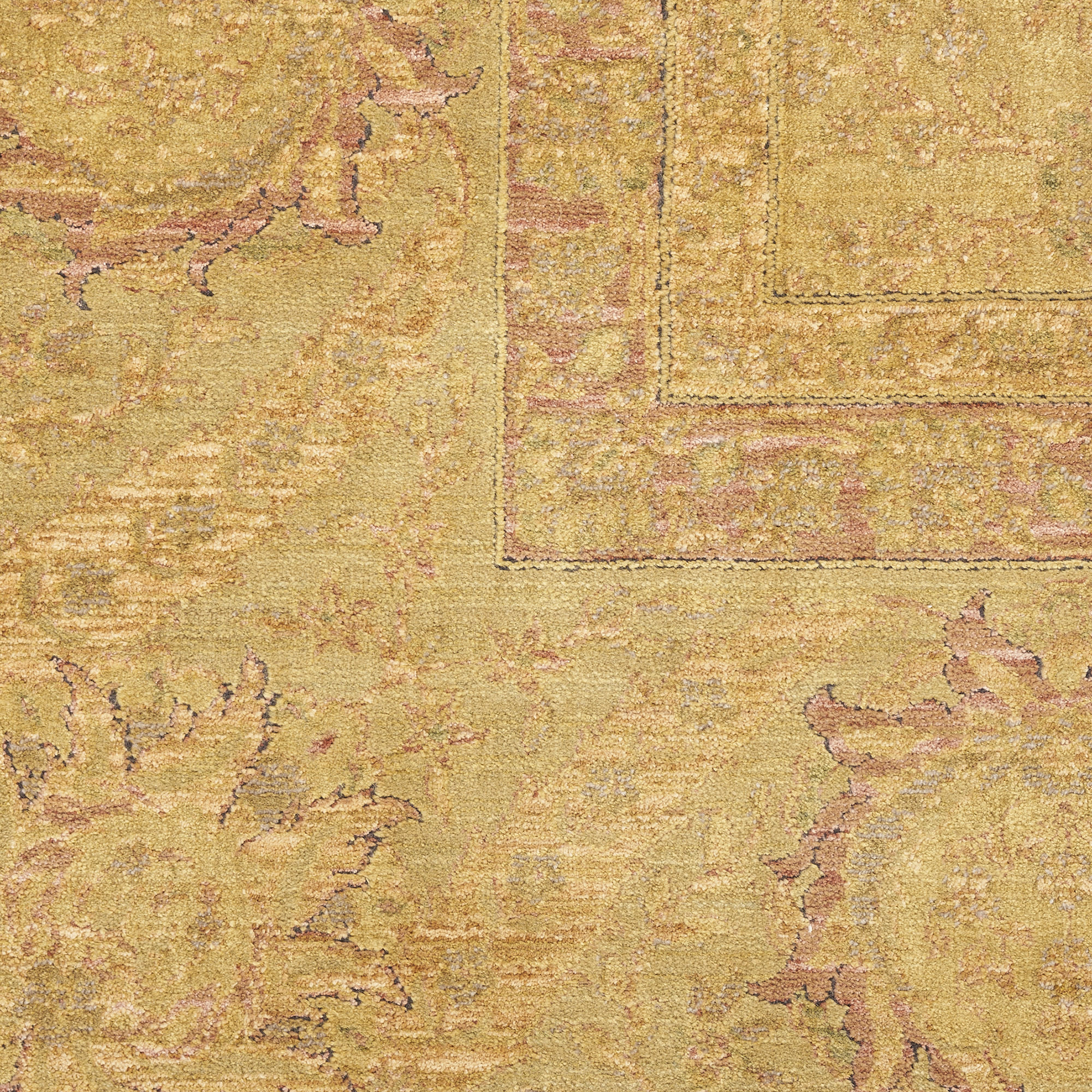 Nourison Luxurious 2' x 3' Gold Vintage Indoor Rug