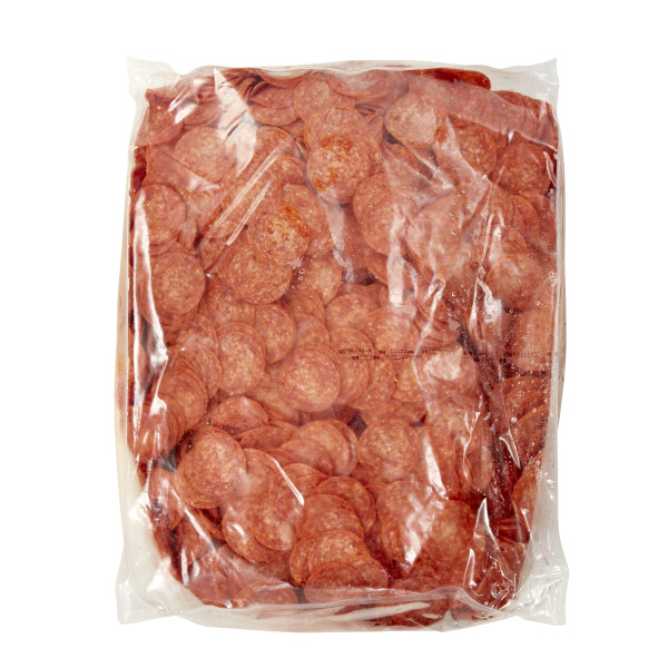 FONTANINI(r) Sliced Pepperoni, 14 slices per oz, 2/12.5 lb . C1CB - Front Center Inner Pack (Hi Res)