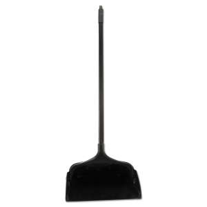 Rubbermaid Commercial, Executive Series Lobby Pro, Black, 11", Dust Pan with Long Handle