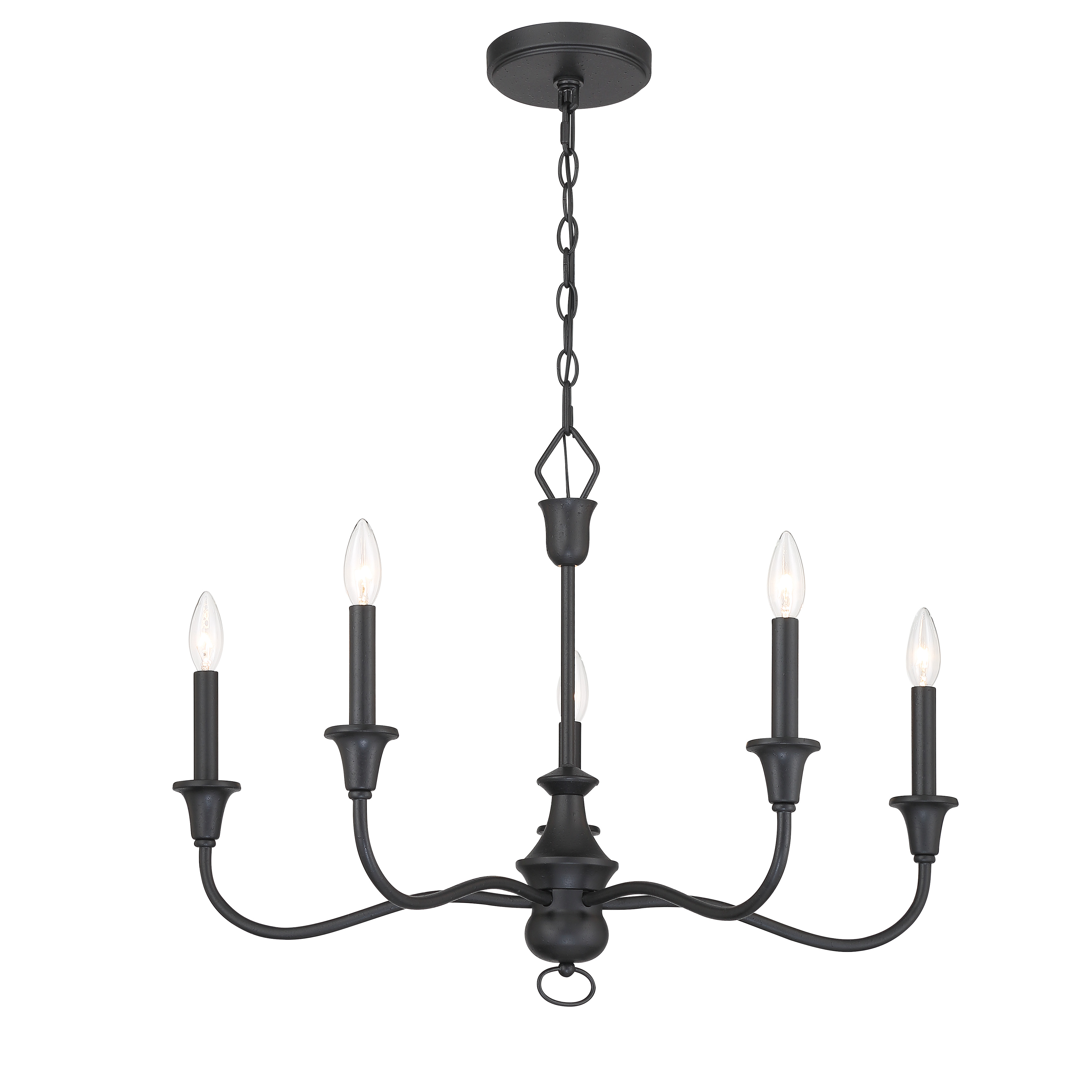 Halifax County - 5 Light, Chandelier Fixture in Metal