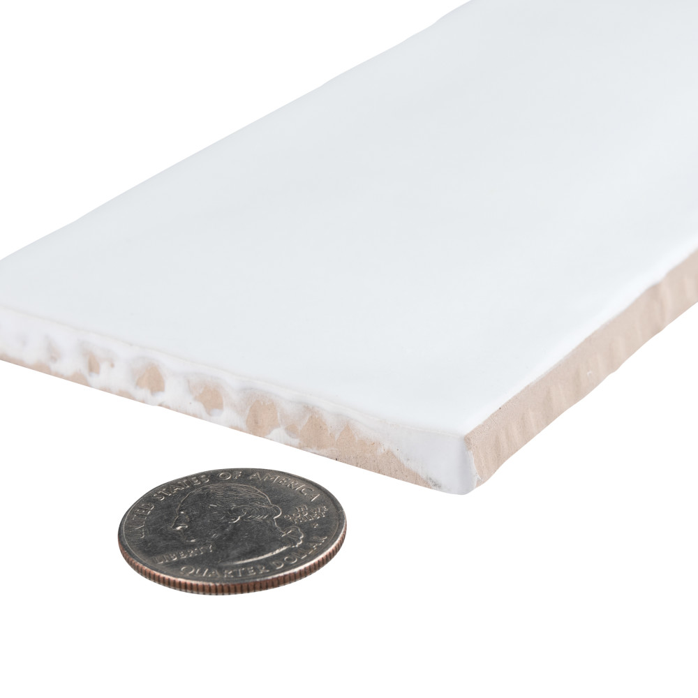 Sample – Castillo Matte White Ceramic Wall Tile