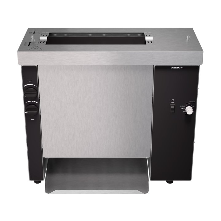 120-volt vertical contact bun toaster with 35-second fixed speed