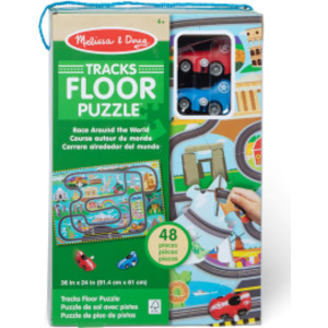 Juego de rompecabezas y juego de piso de pista de carreras