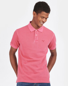 Washed-Out Sports Polo Shirt 