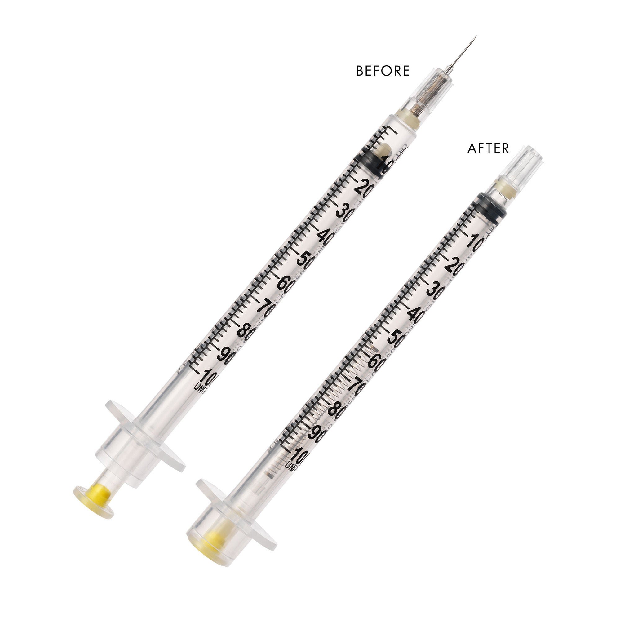 VanishPoint® 1 mL Insulin Syringe with Needle, 30 Gauge, 5/16 Inch