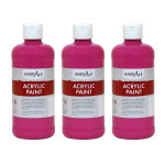 Handy Art&reg; Acrylic Paint 16 oz, Magenta, Pack of 3 RPC101070-3