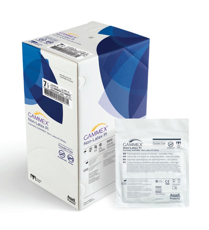 Gammex® Non-Latex PI Polyisoprene Surgical Glove, Size 8.5, White