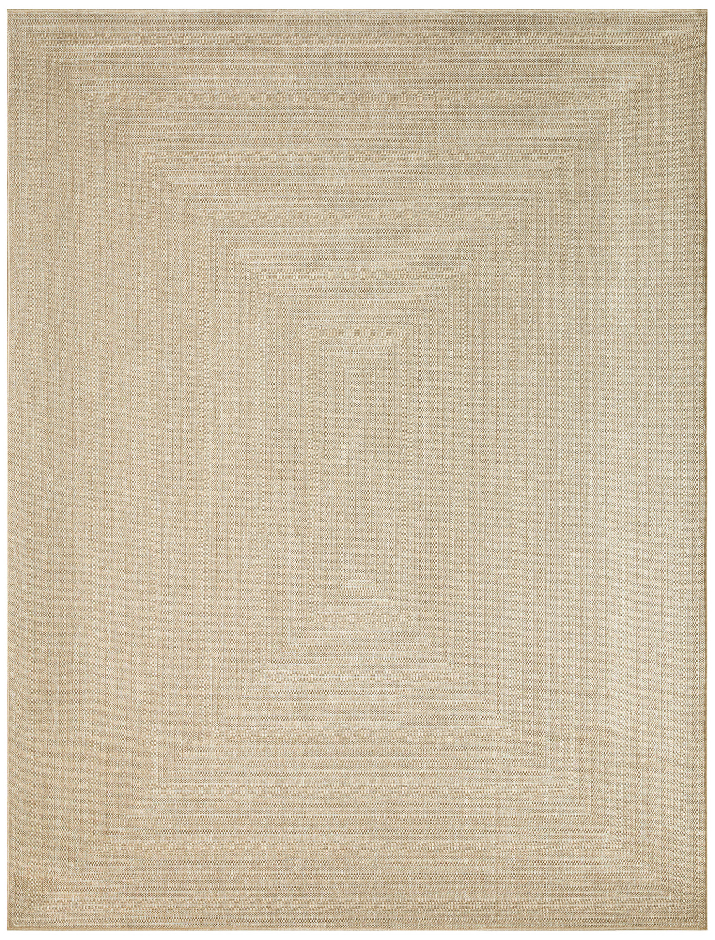 Nourison Tulum 8' x 10' Taupe Ivory Outdoor Rug