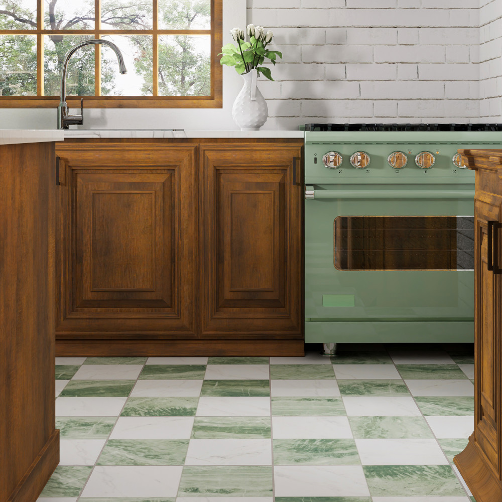 Marbilia Chess Jungle 17-3/8 in. x 17-3/8 in. Porcelain Floor and Wall Tile