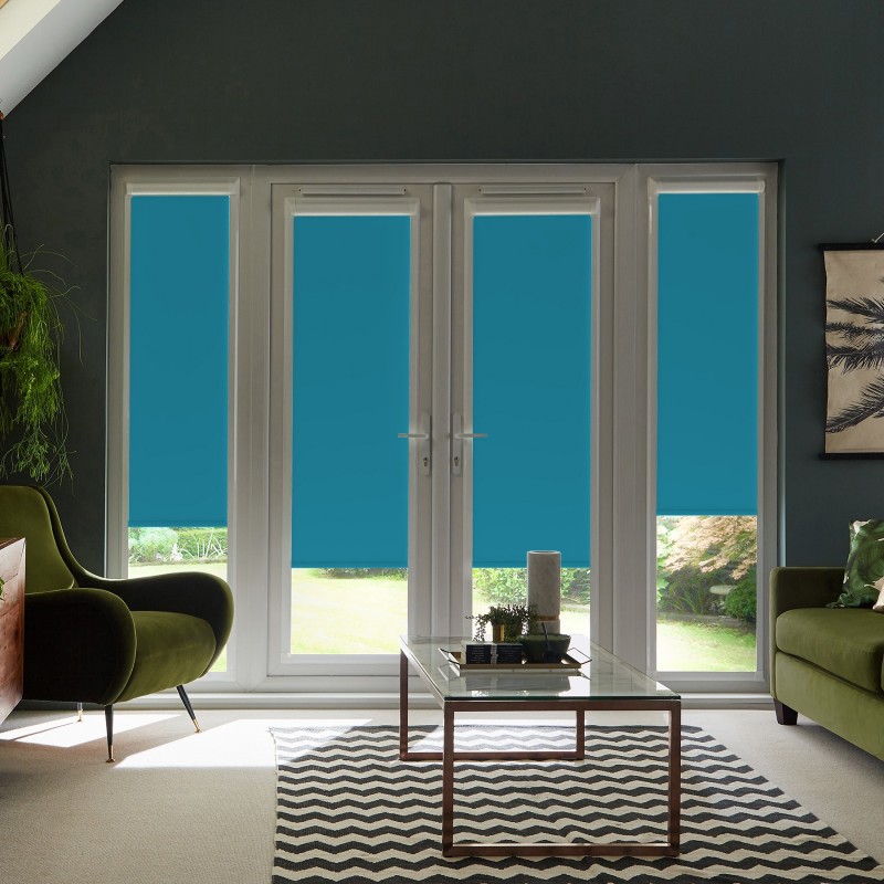 Acacia Teal Roller Blind