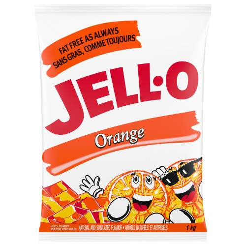  JELL-O poudre pour gelée Orange – 2 x 1 kg 