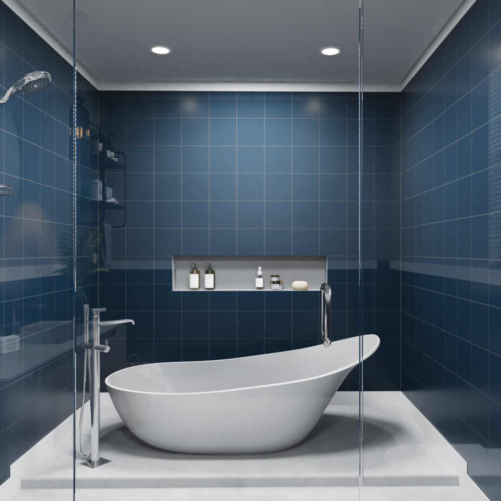 Monocolor Premium Noche 7-7/8 in. x 7-7/8 in. Ceramic Floor and Wall Tile
