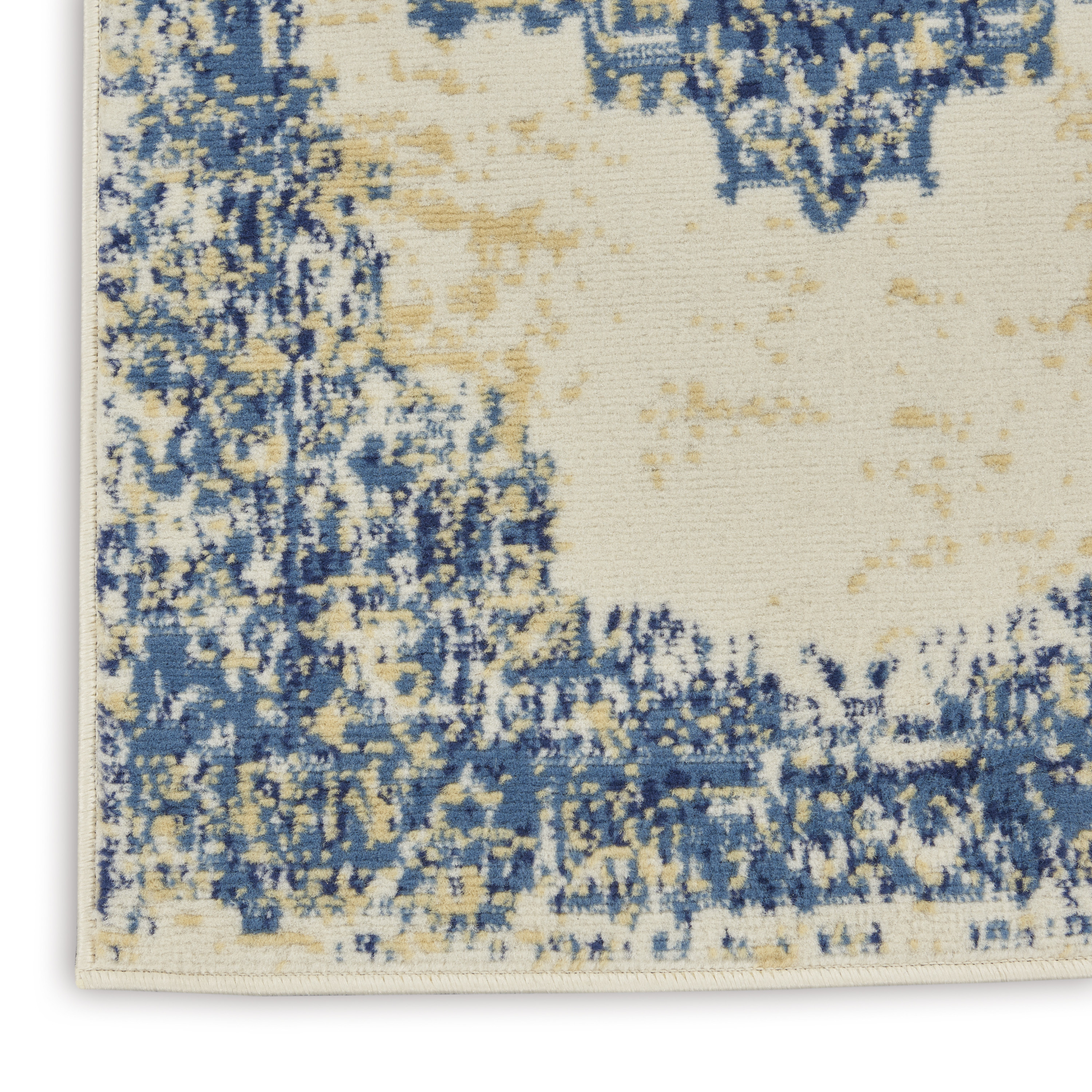 Nourison Grafix 2' x 6' White Vintage Indoor Rug