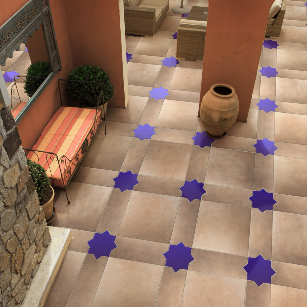 Argile Losanga Ferrara 7 in. x 17-5/8 in. Porcelain Floor and Wall Tile